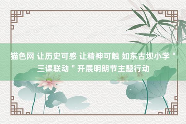 猫色网 让历史可感 让精神可触 如东古坝小学＂三课联动＂开展明朗节主题行动