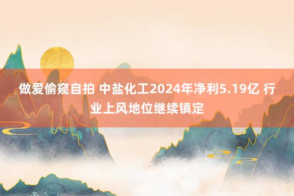 做爱偷窥自拍 中盐化工2024年净利5.19亿 行业上风地位继续镇定